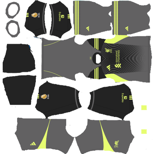 Kit Liverpool Goal Keeper Home Dream League Soccer