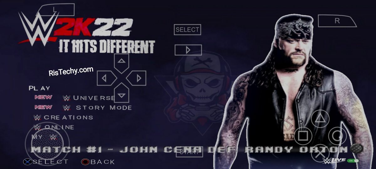 WWE 2k22 PPSSPP - PSP Iso Save Data Textures