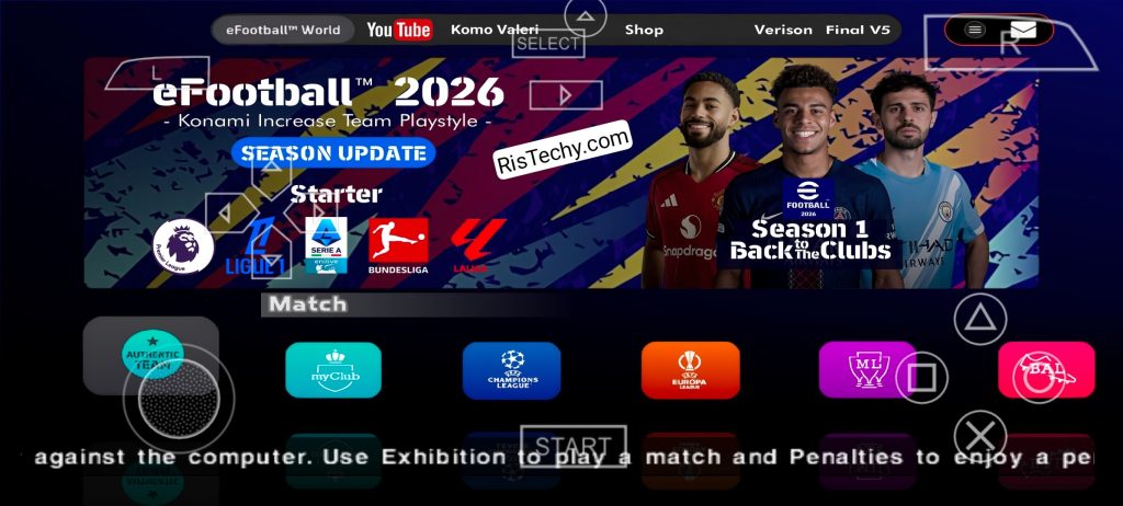 PES 2026 PPSSPP – PSP Iso PS5 Camera Download (eFootball)